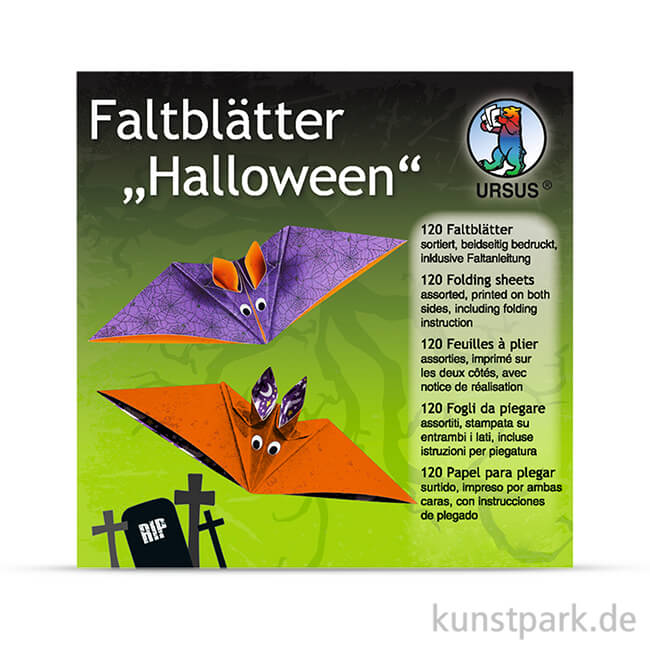 Artikelbild 1 des Artikels “Faltblätter Halloween, 15x15 cm, 120 Blatt, 80g “
