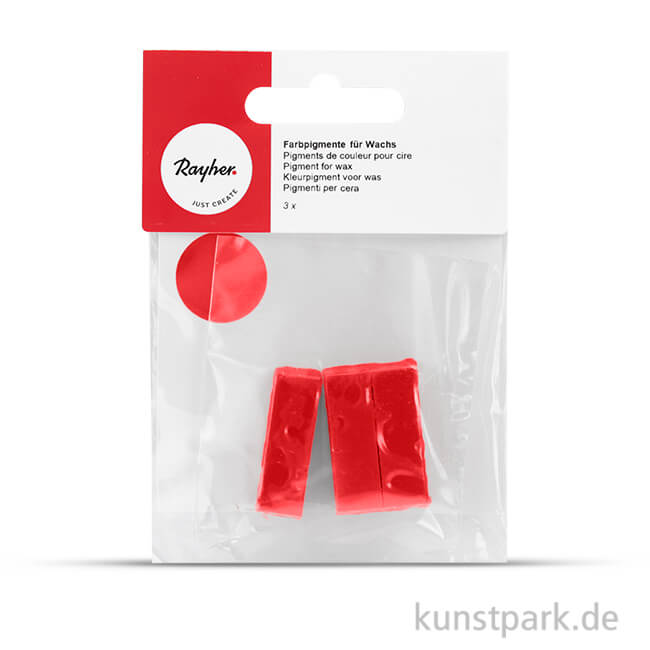 Artikelbild 1 des Artikels “Farbpigmente für Wachs, 3 Stück Rot“