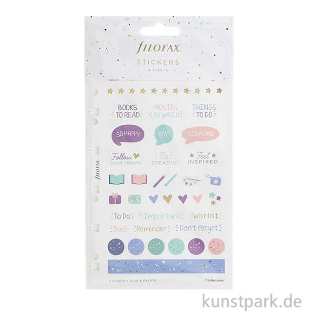 Artikelbild 1 des Artikels “FILOFAX Sticker - Expressions, 6 Stickerbögen “