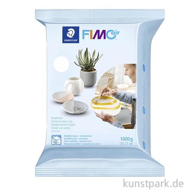 Artikelbild 1 des Artikels “FIMO air, lufttrocknende Modelliermasse 1kg | Grau“