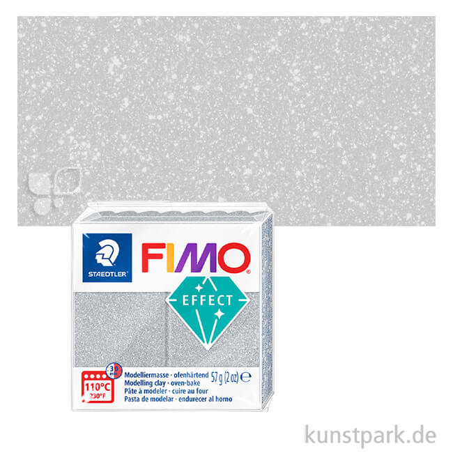 Artikelbild 1 des Artikels “FIMO Glitterfarben Effekt 57 g Einzelfarbe | Silber Glitter“