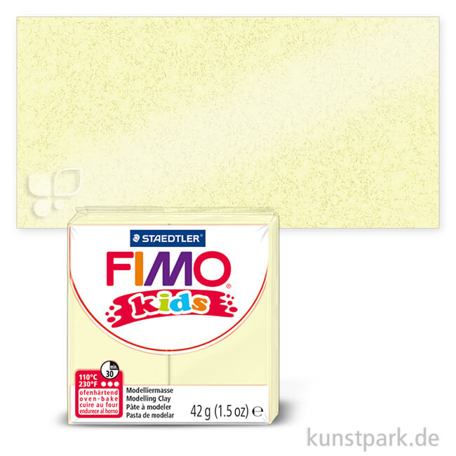Artikelbild 1 des Artikels “FIMO Kids Knete 42 g Einzelfarbe | Perlglanz gelb“