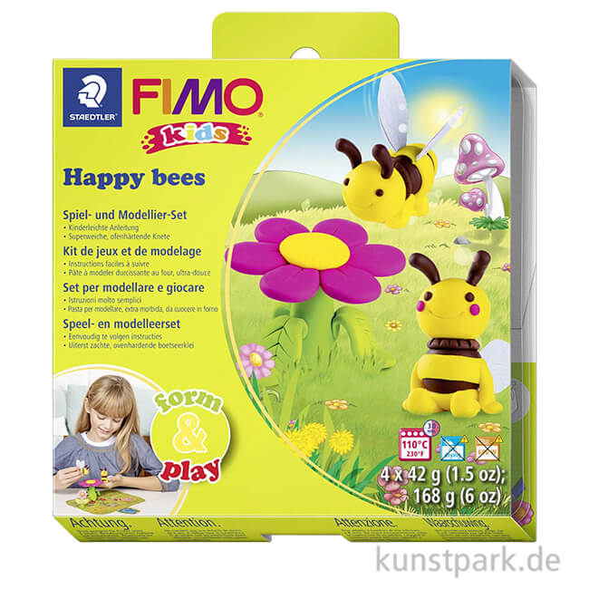 Artikelbild 1 des Artikels “FIMO Kids Form & Play - Happy Bees, 4 x 42 g + Zubehör “