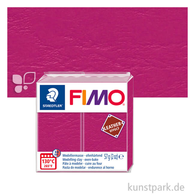 Artikelbild 1 des Artikels “FIMO Leder Effekt 57 g Einzelfarbe | Beere“