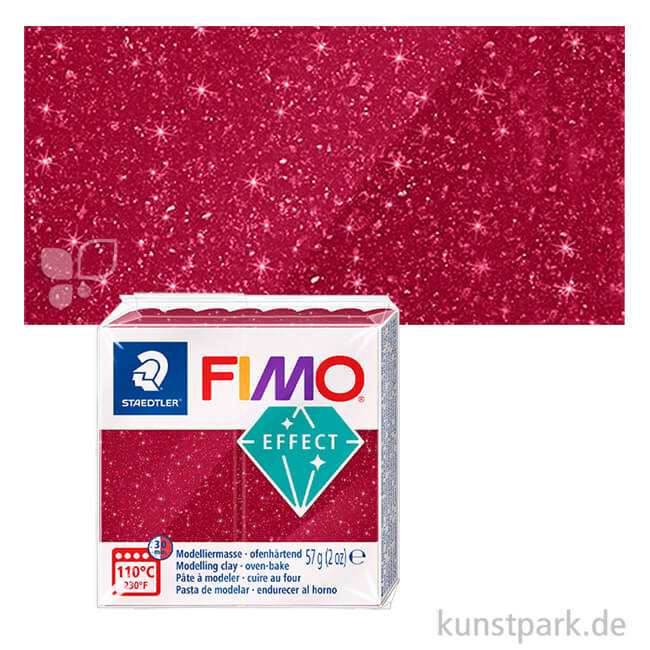 Artikelbild 1 des Artikels “FIMO Modelliermasse - Galaxy Effekt, 57 g Einzelfarbe | Rot“