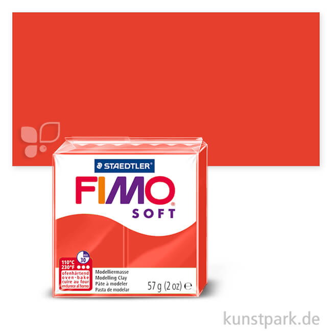 Artikelbild 1 des Artikels “FIMO soft Modelliermasse 57 g Einzelfarbe | Indischrot“