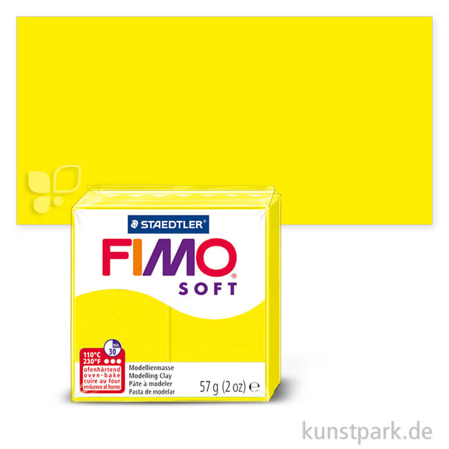 Artikelbild 1 des Artikels “FIMO soft Modelliermasse 57 g Einzelfarbe | Limone“