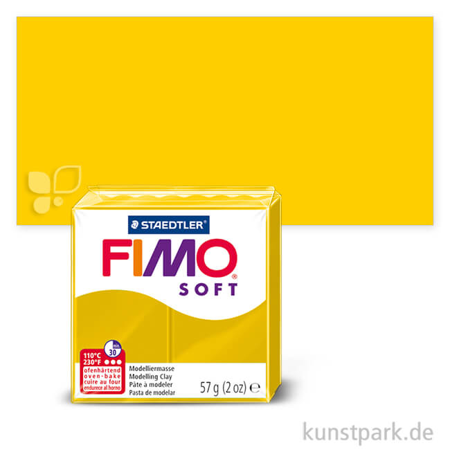 Artikelbild 1 des Artikels “FIMO soft Modelliermasse 57 g Einzelfarbe | Sonnengelb“