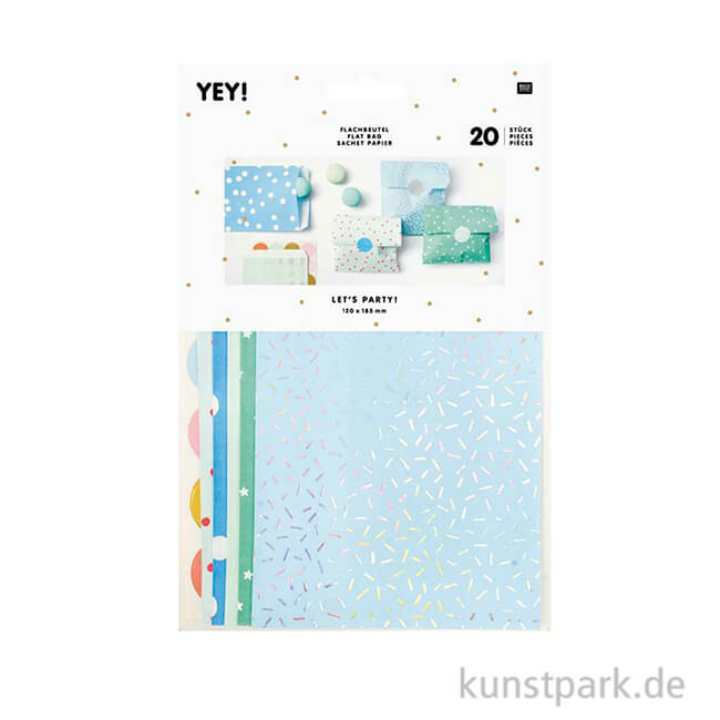 Artikelbild 1 des Artikels “Flachbeutel mit Sticker - Blau, klein “