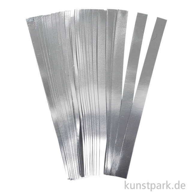 Artikelbild 1 des Artikels “Flechtstreifen für Fröbelsterne - Silber 10 mm - 100 Stück“