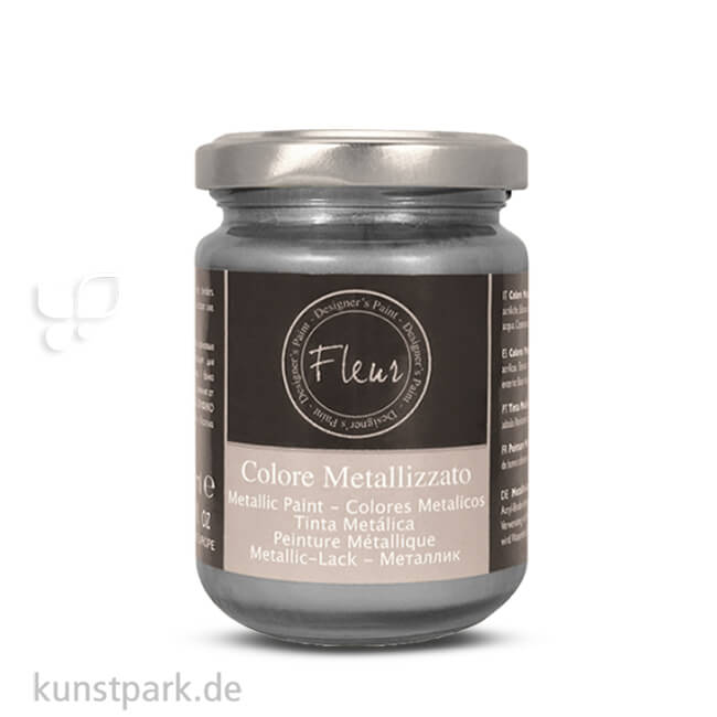 Artikelbild 1 des Artikels “FLEUR Metallic 130 ml Einzelfarbe | Aston Silver“