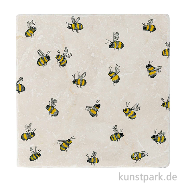 Artikelbild 1 des Artikels “Fliesenuntersetzer - Bienenschwarm, 10 x 10 cm “
