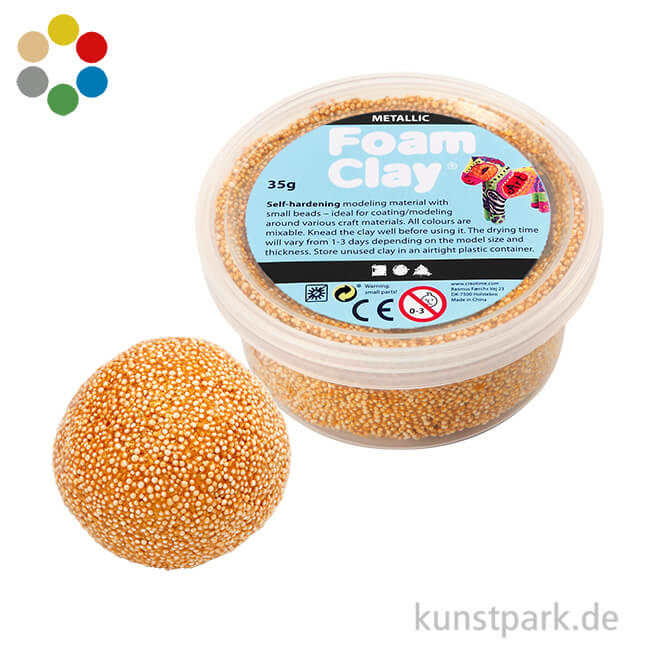 Artikelbild 1 des Artikels “Foam Clay Metallic - Modelliermasse mit kleinen Perlen, 35 g “