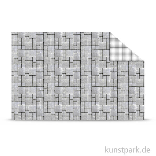 Artikelbild 1 des Artikels “Fotokarton Modellbau - DIN A4 Blatt | Pflastersteine“