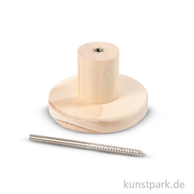 Artikelbild 1 des Artikels “Garderobenknauf aus Holz - Kreis 7 cm“