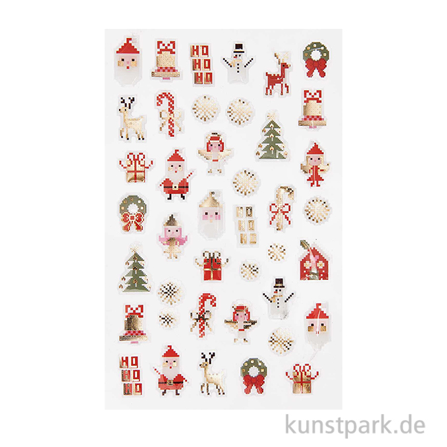 Artikelbild 1 des Artikels “Gelsticker - Christmas, Put A Bow On It, Pixel, 41 Aufkleber “