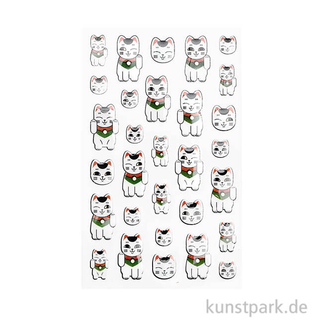 Artikelbild 1 des Artikels “Gelsticker - Jardin Japonais, Winkekatze “
