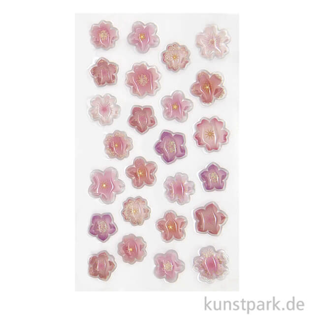 Artikelbild 1 des Artikels “Gelsticker - Kirschblüten, Glitter “