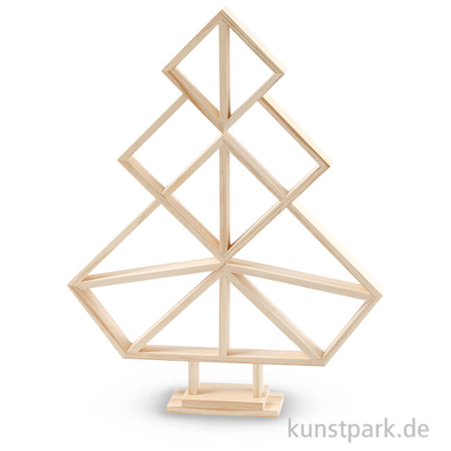 Artikelbild 1 des Artikels “Geometrischer Weihnachtsbaum aus Holz 60 cm“
