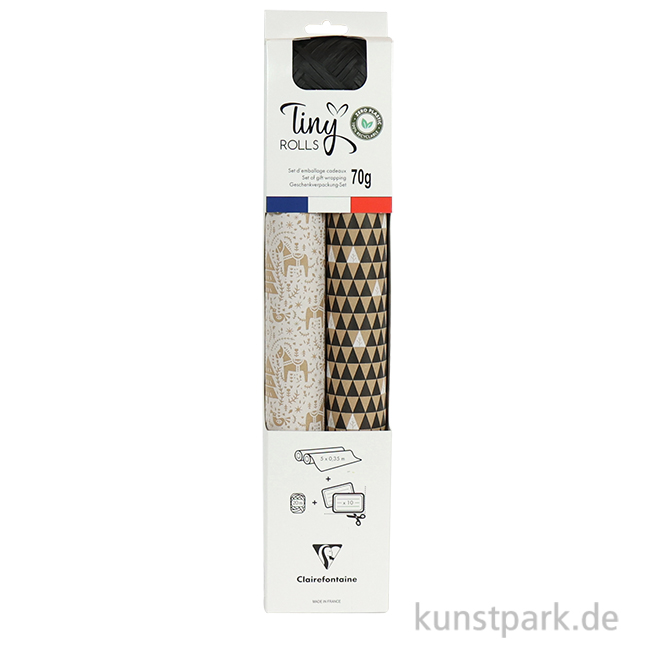 Artikelbild 1 des Artikels “Geschenkpapier Set mit Zubehör - Nordic, Kraft & Weiß “