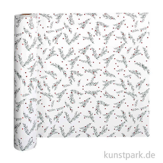 Artikelbild 1 des Artikels “Geschenkpapier - Tannenzweig mit Kugeln, 80 g, 57 cm x 75 m “