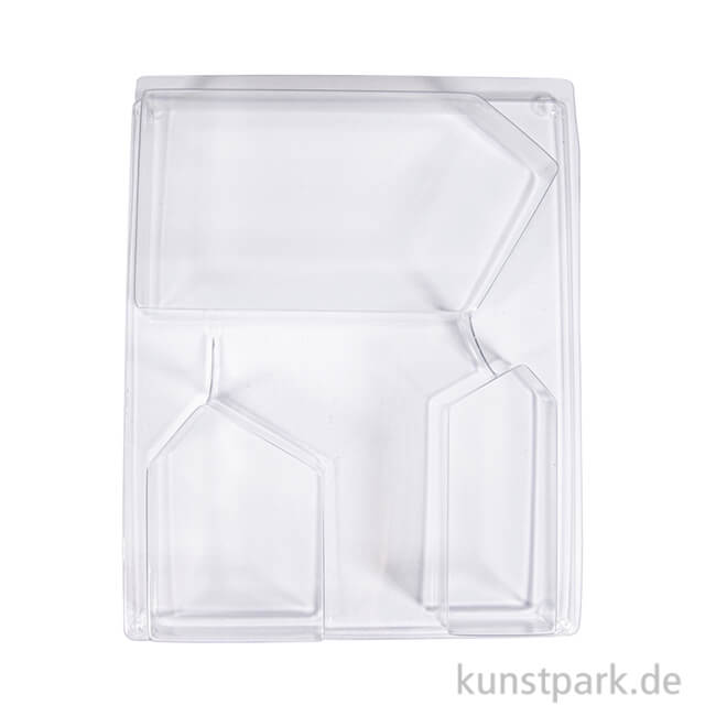 Artikelbild 1 des Artikels “Gießform - 3 Häuser mit Schrägdach, Tiefe 3 cm “