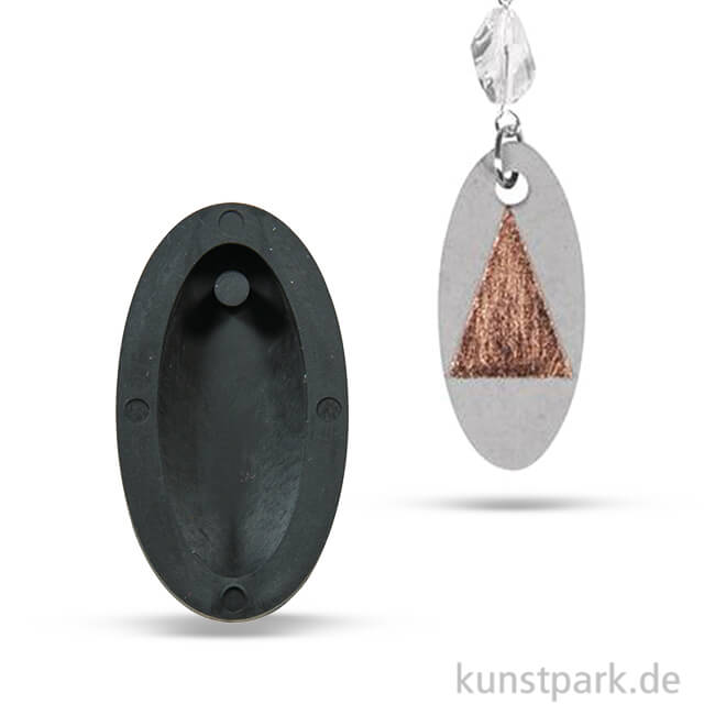Artikelbild 1 des Artikels “Gießform - Anhänger Oval lang, 1,7 x 3,9 cm “