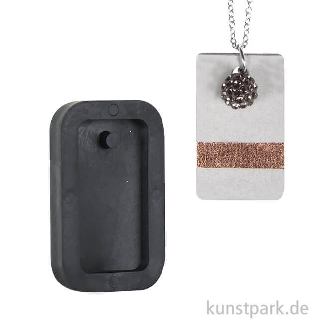 Artikelbild 1 des Artikels “Gießform - Anhänger Rechteck - 1,9 x 3,9 cm, Stück “