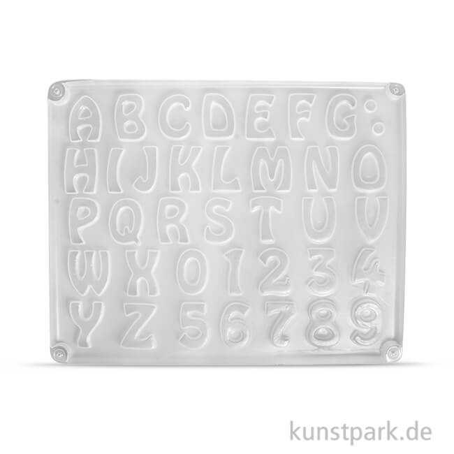 Artikelbild 1 des Artikels “Gießform - Buchstaben und Zahlen, 37 Motive, 2 - 3 cm “