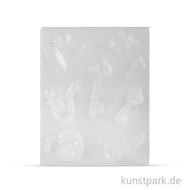 Artikelbild 1 des Artikels “Gießform - Glücks-Schlüssel, 8 Motive, 3,5 - 7 cm “