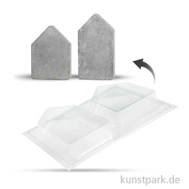 Artikelbild 1 des Artikels “Gießform Häuser 2er Set, 13,5-16,5 cm, Tiefe 3 cm “