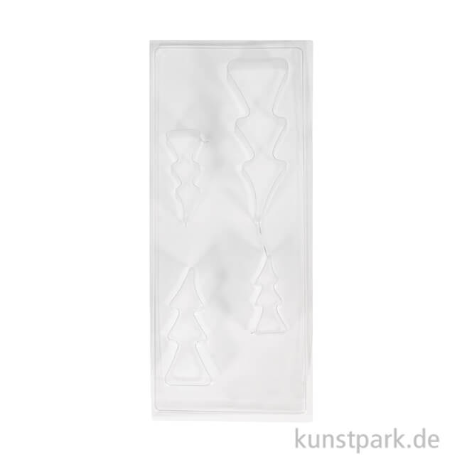 Artikelbild 1 des Artikels “Gießform - Tannenbäume, 4 Motive, 8 - 16 cm, Tiefe 3 cm “