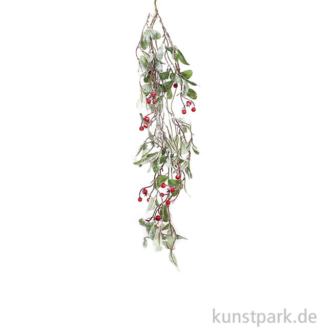 Artikelbild 1 des Artikels “Girlande mit Blättern und roten Beeren zum Hängen, 76 cm “
