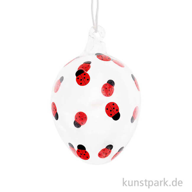 Artikelbild 1 des Artikels “Glas Ei - Marienkäfer “