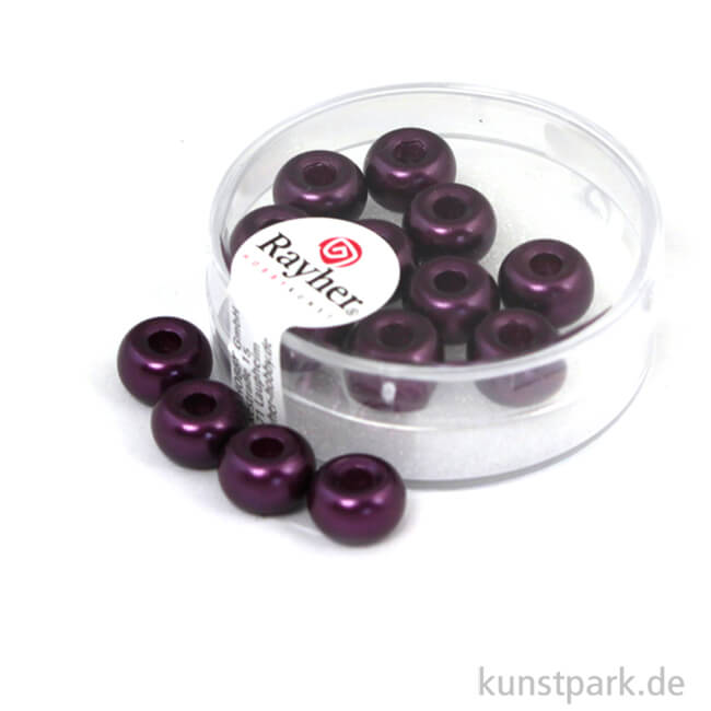 Artikelbild 1 des Artikels “Glas-Großlochradl verwachst - 9 mm - 14 Stück Pflaume“