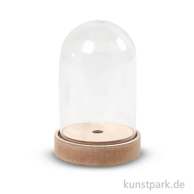 Artikelbild 1 des Artikels “Glasglocke mit Holzfuß 12,5 cm“