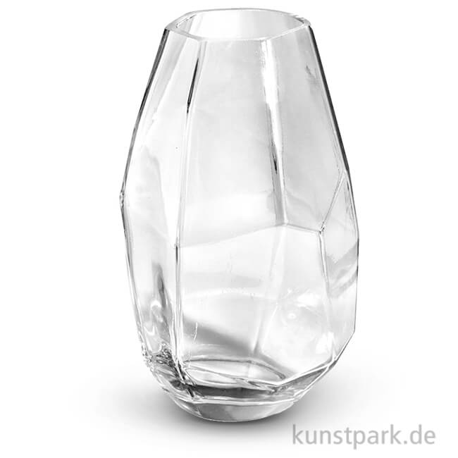 Artikelbild 1 des Artikels “Glasvase facettiert 750 ml, 10x10x18 cm “