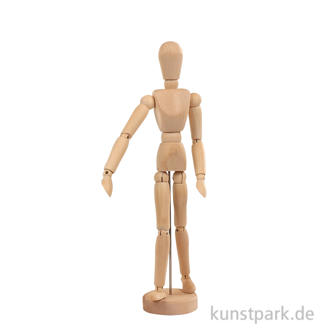 Artikelbild 1 des Artikels “Gliederpuppe zum Zeichnen aus Holz, 30 cm, männlich “