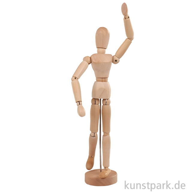 Artikelbild 1 des Artikels “Gliederpuppe zum Zeichnen aus Holz, 30 cm, weiblich “