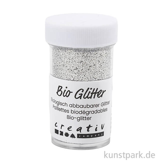 Artikelbild 1 des Artikels “Glitter, Biologisch abbaubar, Silber, 27 ml Dose “
