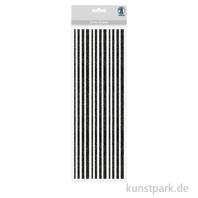 Artikelbild 1 des Artikels “Glitter Stripes - Glitzerstreifen aus Glitzerfolie, Schwarz “