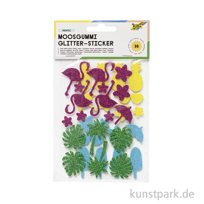 Artikelbild 1 des Artikels “Glitter-Sticker aus Moosgummi - TROPIC “