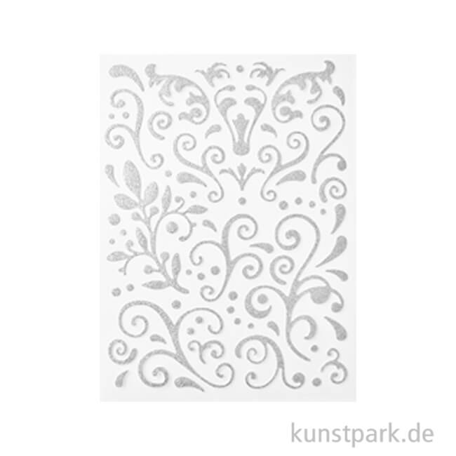 Artikelbild 1 des Artikels “Glitzer Sticker - Arabesken Aufkleber, Silber, 67 Stück “
