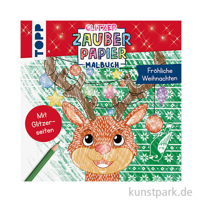 Artikelbild 1 des Artikels “Glitzer Zauberpapier Malbuch - Fröhliche Weihnachten, Topp Verlag “