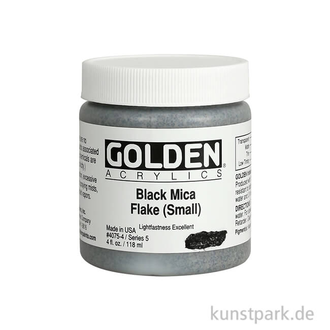 Artikelbild 1 des Artikels “GOLDEN Irisierende Acrylfarbe - 4075 Schwarze Flocken (klein), 119 ml “