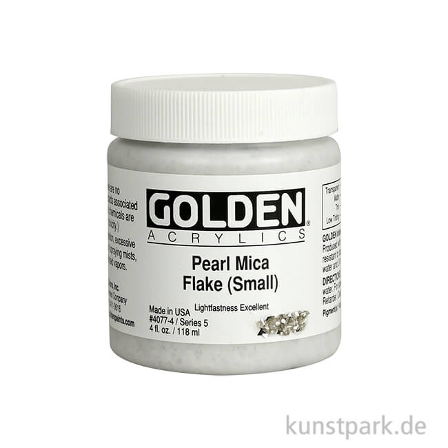 Artikelbild 1 des Artikels “GOLDEN Irisierende Acrylfarbe - 4077 Perlmuttflocken (klein), 119 ml “