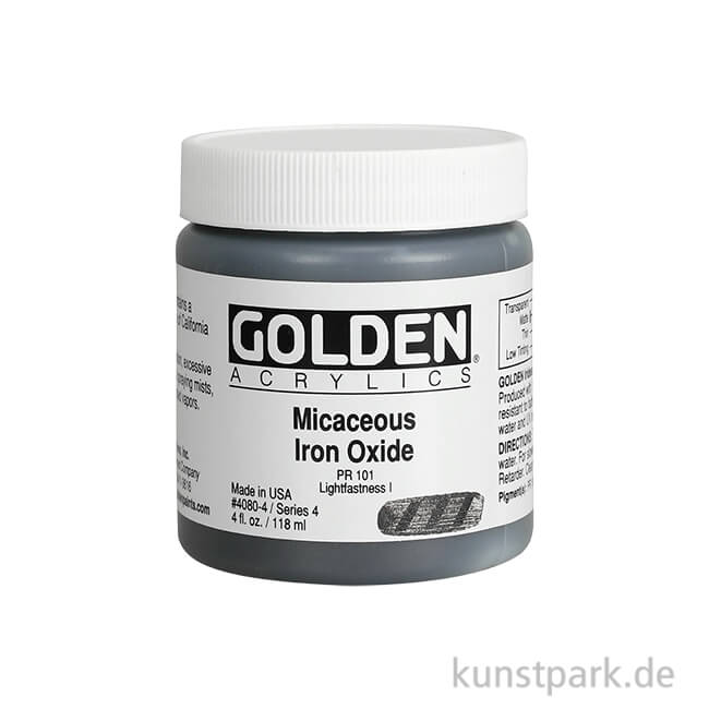 Artikelbild 1 des Artikels “GOLDEN Irisierende Acrylfarbe - 4080 Glimmerhaltiges Eisen-Oxid, 119 ml “