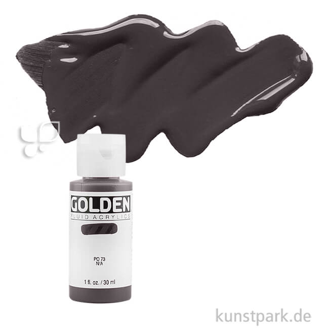 Artikelbild 1 des Artikels “GOLDEN Fluid Acrylics, Flüssige Acrylfarben 30 ml | 2010 Bone Black“