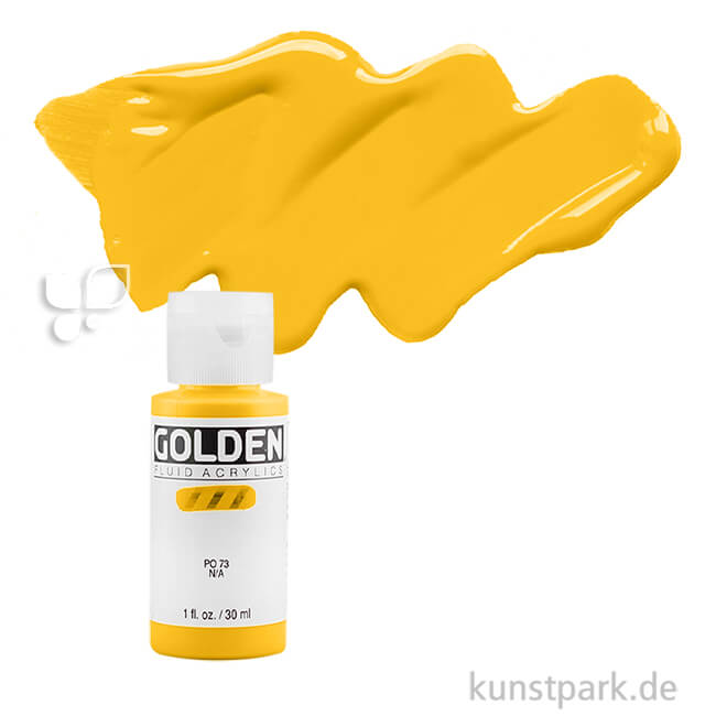 Artikelbild 1 des Artikels “GOLDEN Fluid Acrylics, Flüssige Acrylfarben 30 ml | 2225 Nickel Azo Yellow“