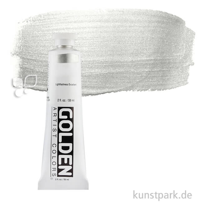 Artikelbild 1 des Artikels “GOLDEN Heavy Body Acrylfarben 59 ml | 4025 Iridescent Silver (Fine)“